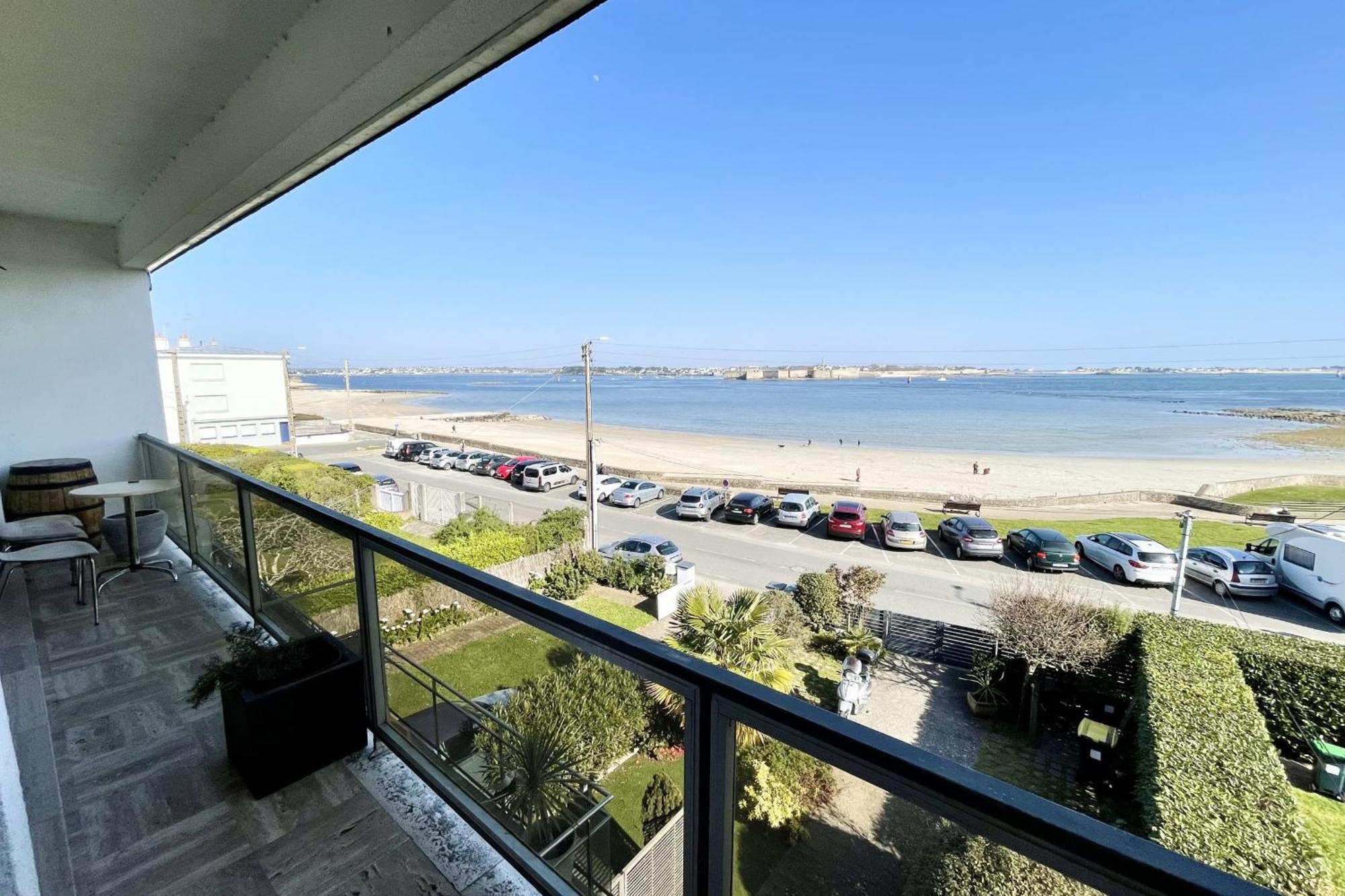 Luxury T3 Standing 2 - Vue Mer Exceptionnelle 180 Larmor-Plage Dış mekan fotoğraf